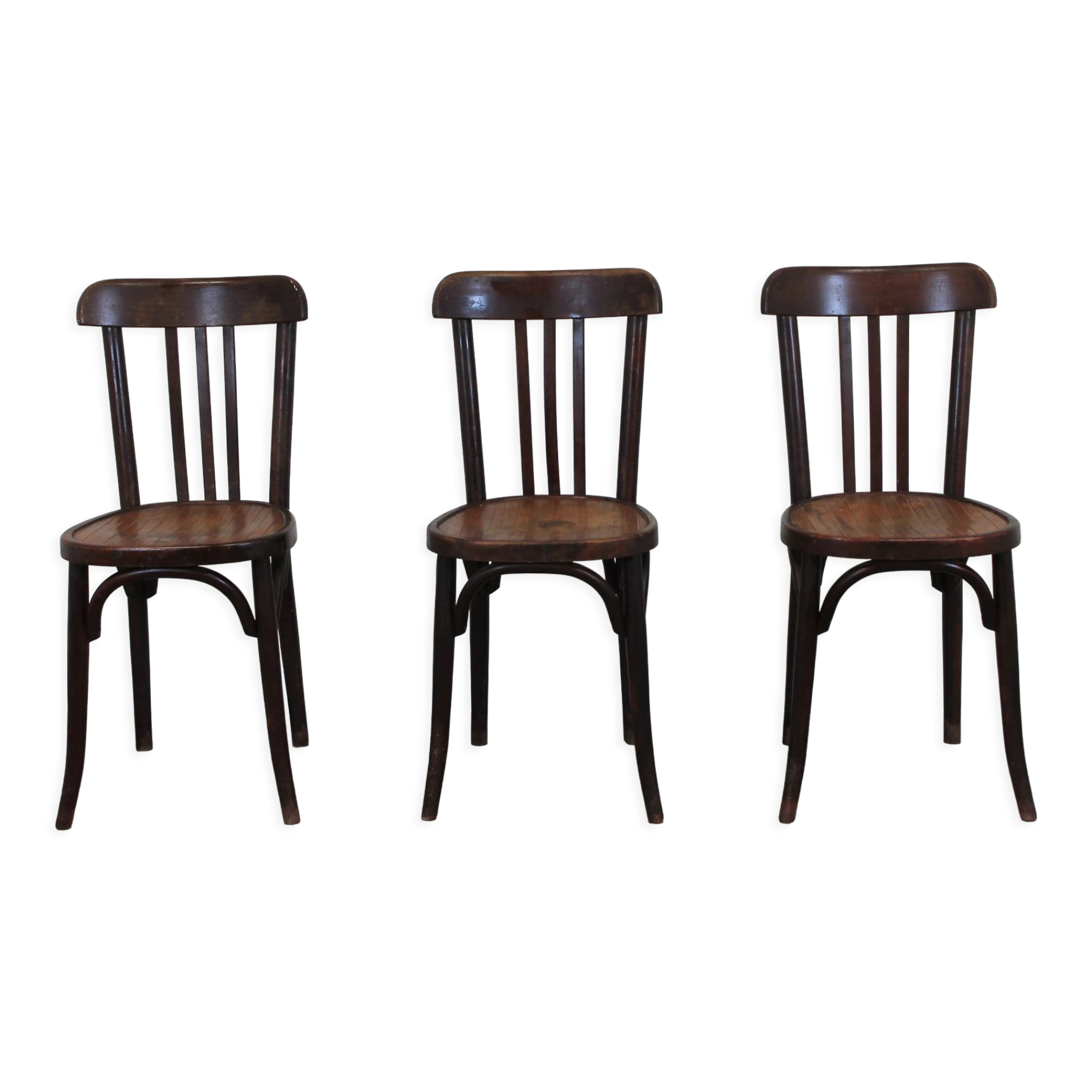 Série de 3 chaises bistrot