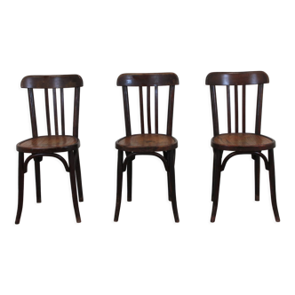 Series of 3 bistro chairs
