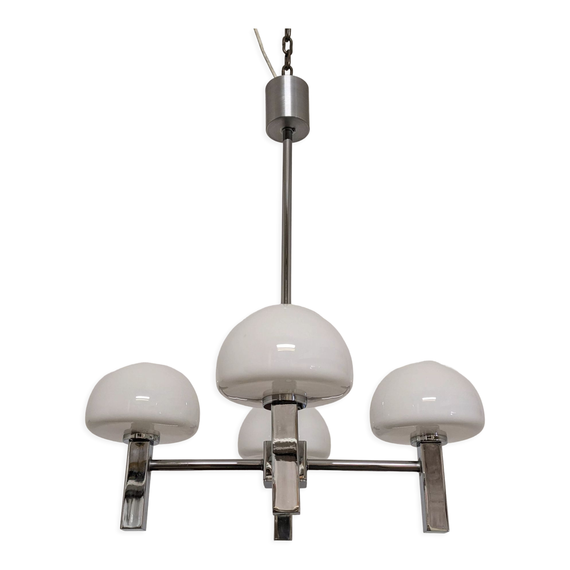 4-light space age chandelier from the 60s/70s