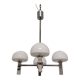 4-light space age chandelier from the 60s/70s