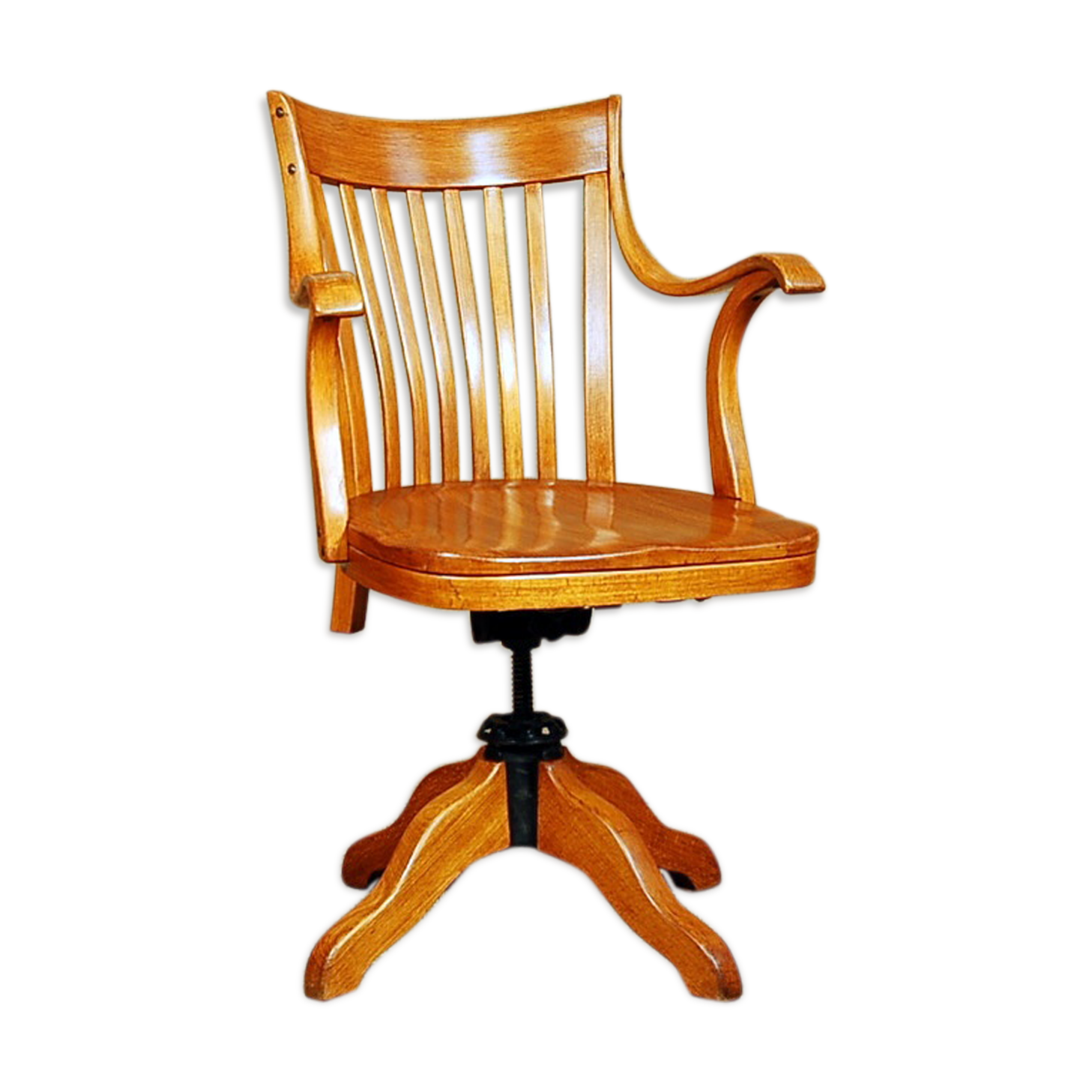 Fauteuil américain de bureau Thonet N°1519 "Capua" 1920 ca