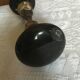 Set of black bakelite door handles
