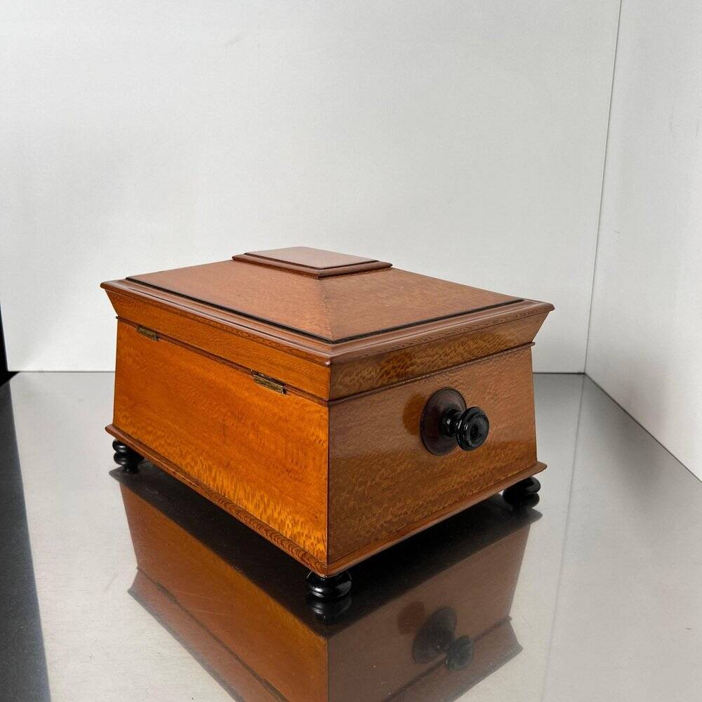 Historicism Box in Floral Ash Veneer and Rosewood, Austria, 1880s