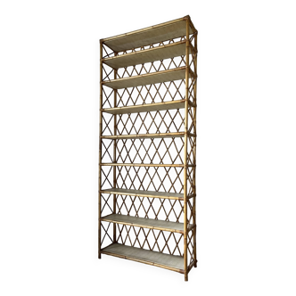 Large rattan bookcase