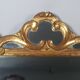 Antique mirror with carved wooden frame and original gilding, 53x37 cm, SD207.