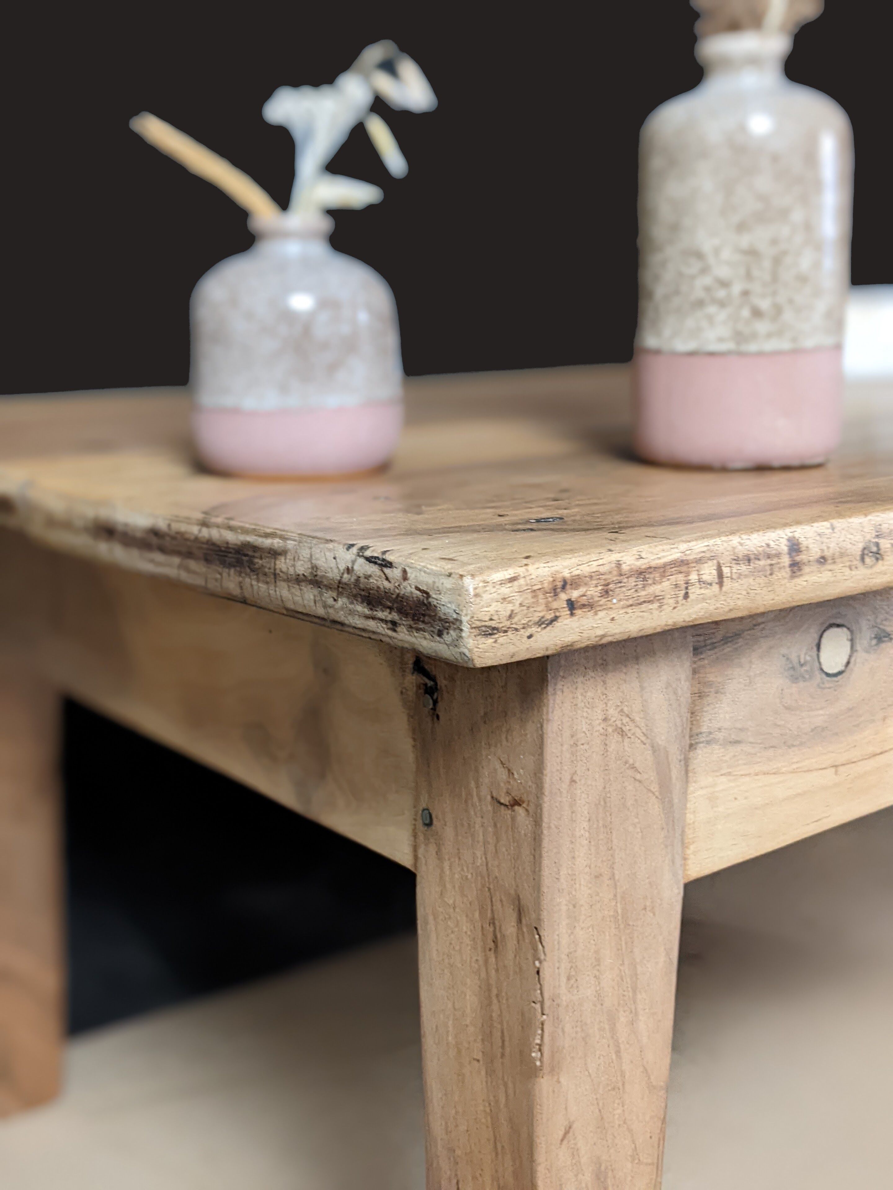 Table de ferme basse