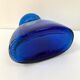 Vintage cobalt blue glass vase