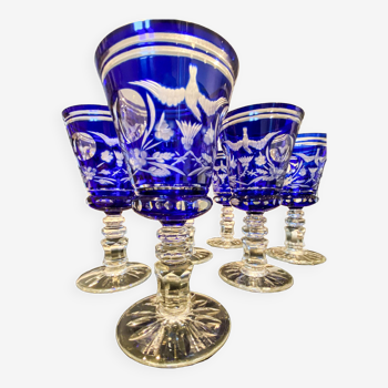 Ensemble de 12 verres en verre de Murano, Italie, années 1970