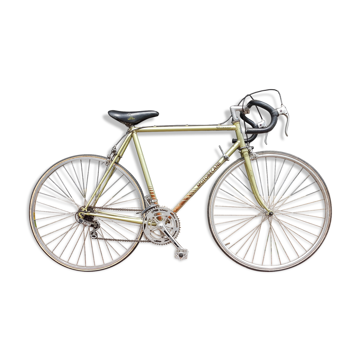 Vélo de course vintage Motobecane vert