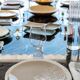 Blanca grège brillant M - set de 4 assiettes