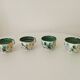 Set of 4 vintage Boch Belgium cups from the 1960s.