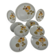 Hand-painted stoneware service