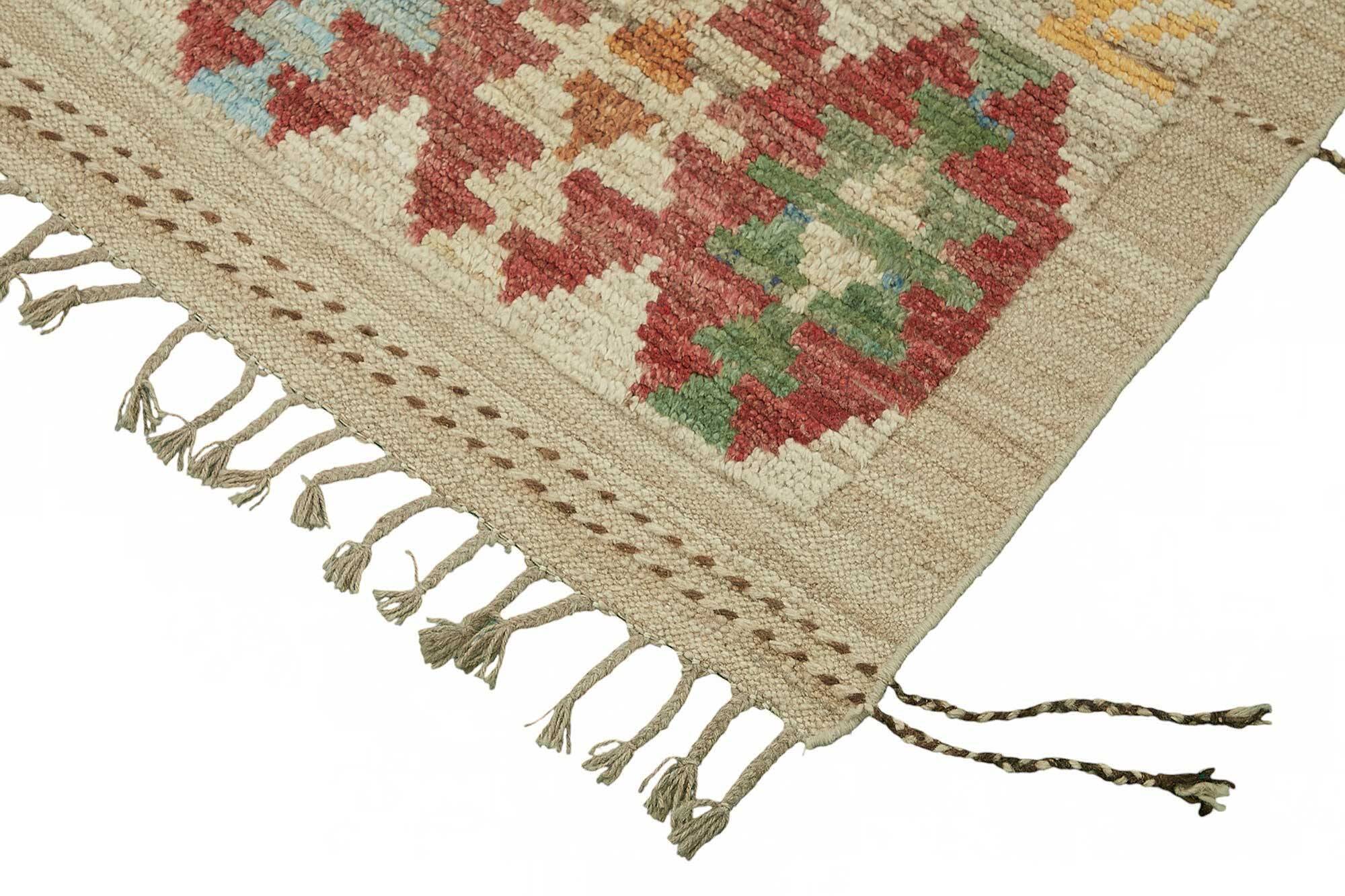 Handmade Turkish One of a Kind 200 cm x 312 cm Multicolor Wool Carpet