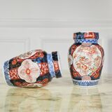 Pair of Japanese antique imari vases