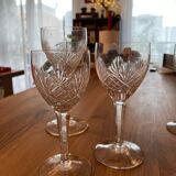 Lot of 9 crystal glasses