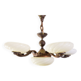 Antique center bowl chandelier