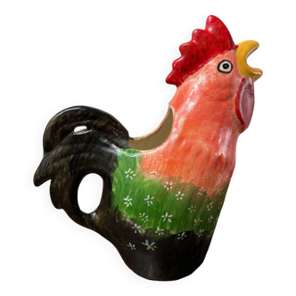 Ceramic rooster pitcher