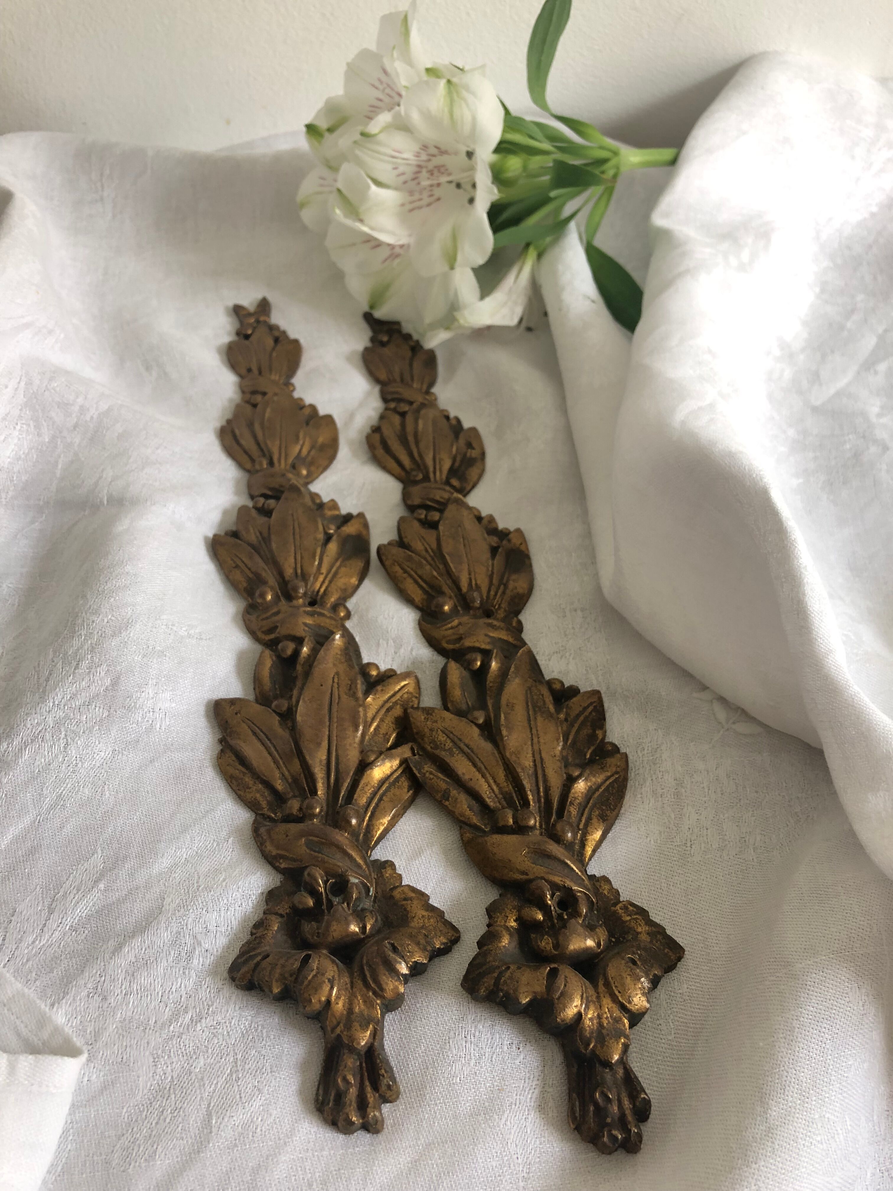 Gilded bronze ornaments, ancient decoration