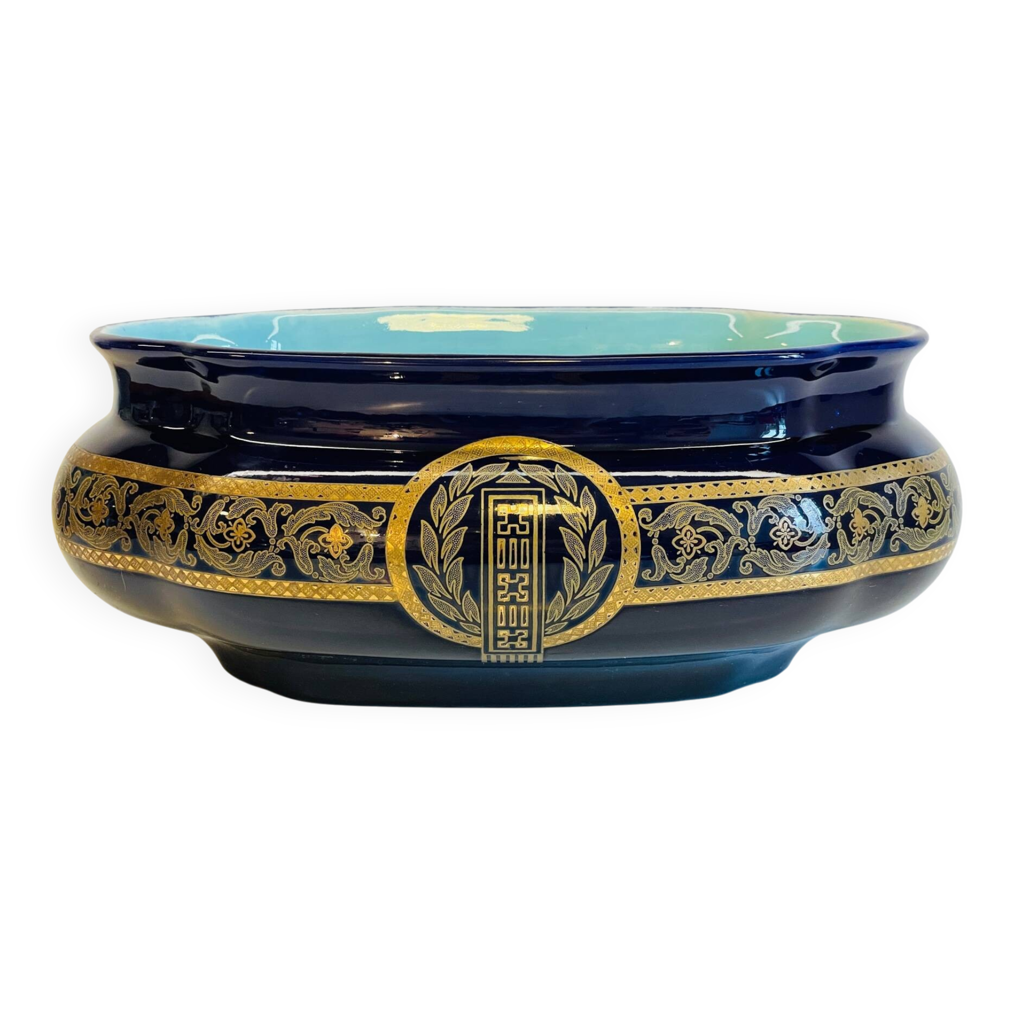 CACHE POT Ceramic SARREGUEMINES France