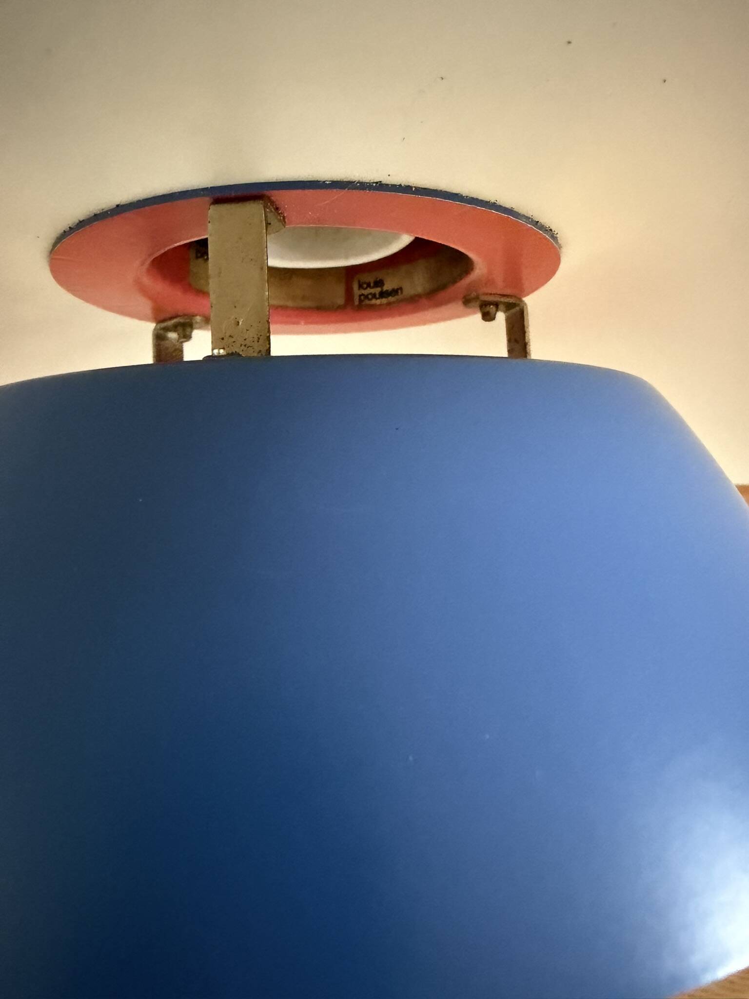 Vintage Louis Poulsen PH4/3 - rare blue, like new - Poul Henningsen - Danish design lamp