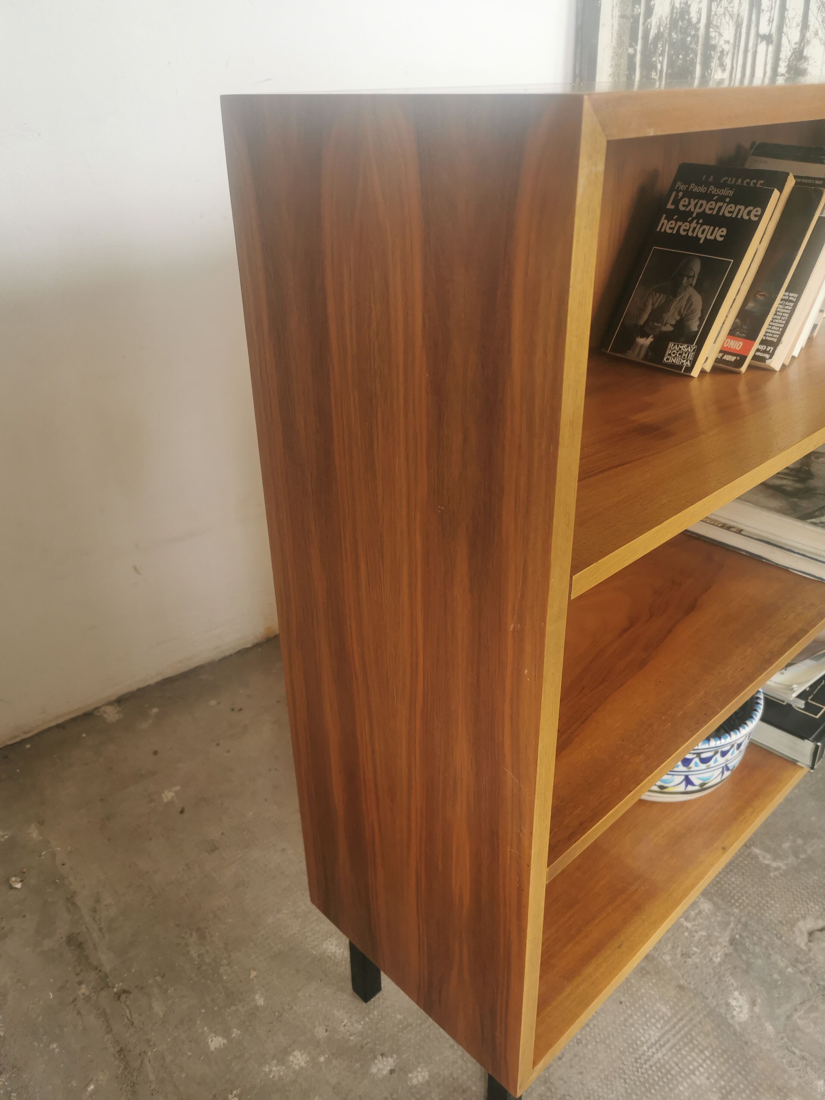 Vintage shelving walnut veneer