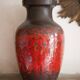 Large ceramic vase West Germany 241-47, Scheurich vase, floor vase