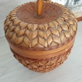 Box "Apple" in wicker 70s