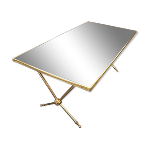 Table basse laiton doré