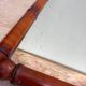 Miroir ancien en bois tourné