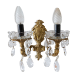 Bronze wall lamp with grapevines