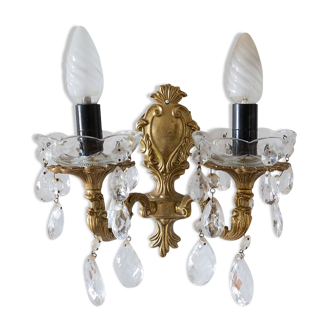 Bronze wall lamp with grapevines