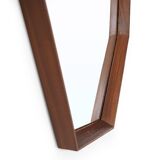 Octagonal mirror with a teak frame, 1960s