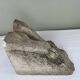 Stone sculpture, two feet on a block, signed D. Paillot.