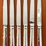 Christofle Atlantide, cutlery for entremet, dessert, cheese. Art Deco