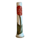 Glazed stoneware tube vase