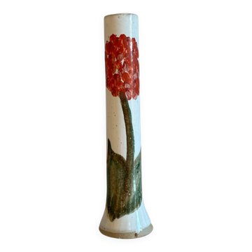 Vase tube en grès émaillé
