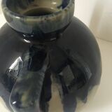 JEP vase in sandstone flame décor, 1920