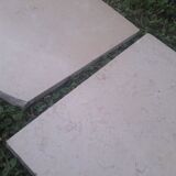 Fireplace XIX ° marble louis XV style with narrowed and floor slabs