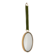 Small oval domed mirror / witch's eye 1960 vintage