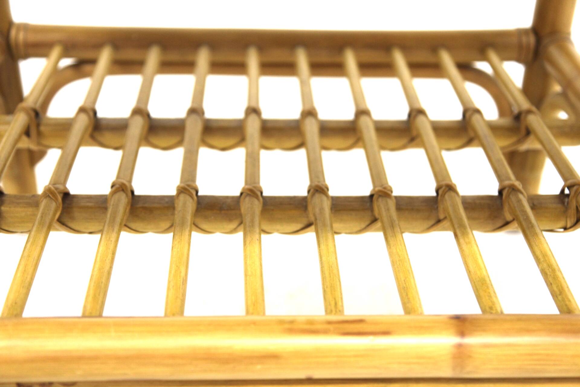 Set of 2 rattan bedside tables, Dux, Sweden, 1960