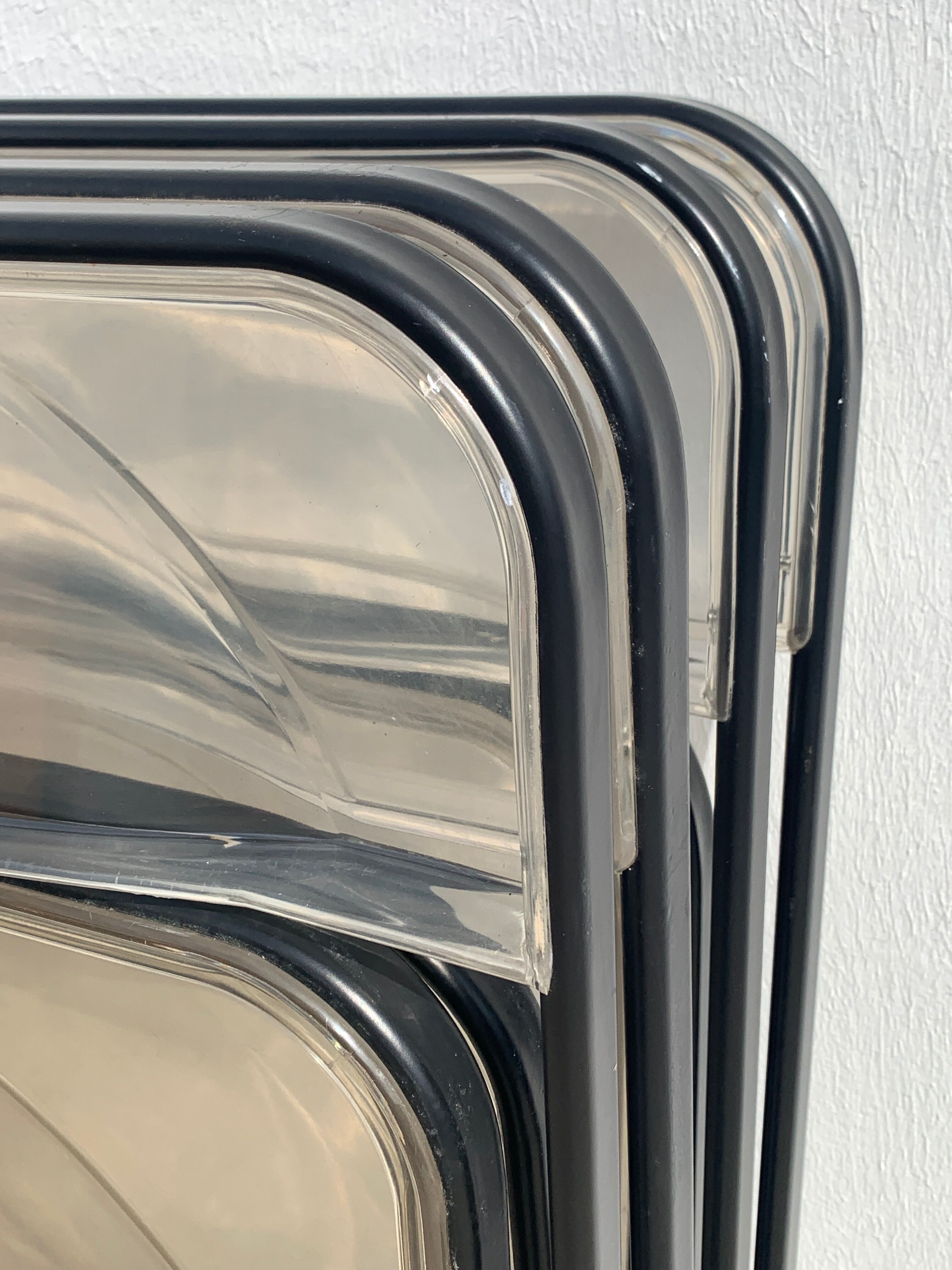 4 folding chairs design Stua Patent, 1970