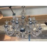 Contemporary "ca rezzonico" with flowers and leaves murano glass chandelier