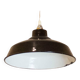 Black Industrial Pendant Lamp, 1950's, Spain