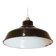 Black Industrial Pendant Lamp, 1950's, Spain