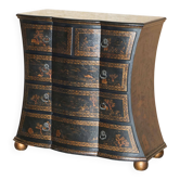 Commode Chinoiserie Antique Peinte à la Main