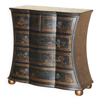 Antique Hand-Painted Chinoiserie Commode