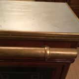 Bar in wood and zinc + stool