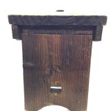 Wooden foldable stool