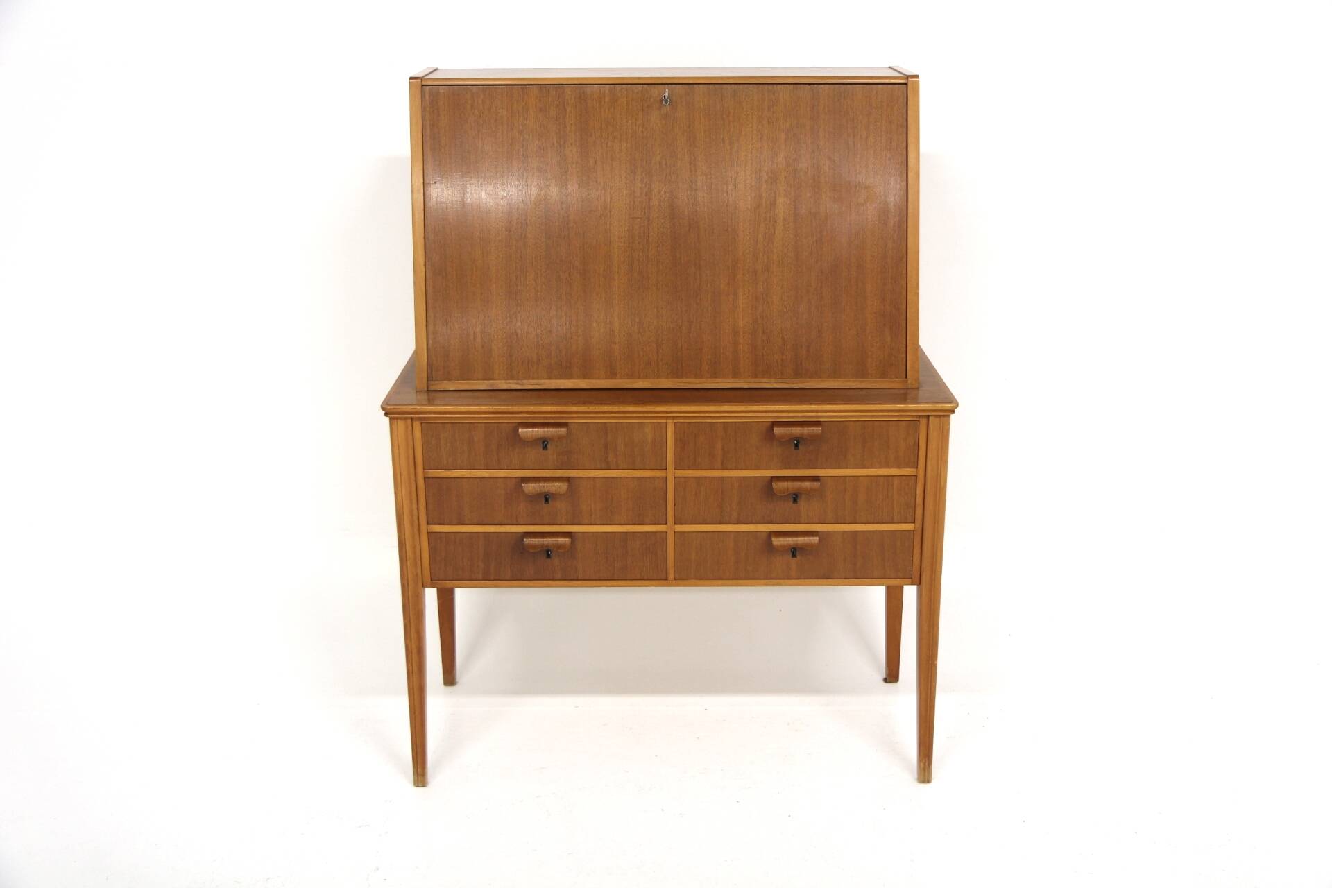Scandinavian mahogany secretary, Sweden, 1950
