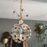 antique chandelier with crystal drops